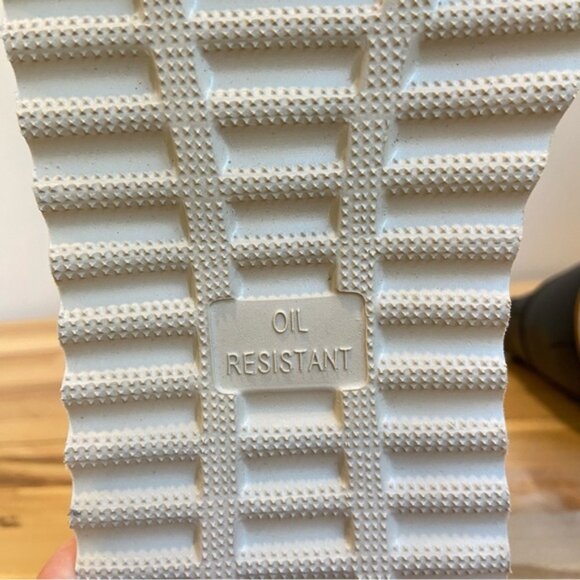 McKinley chukka boots shoe lace up black men unisex oil restant white sole plaid - Picture 12 of 14